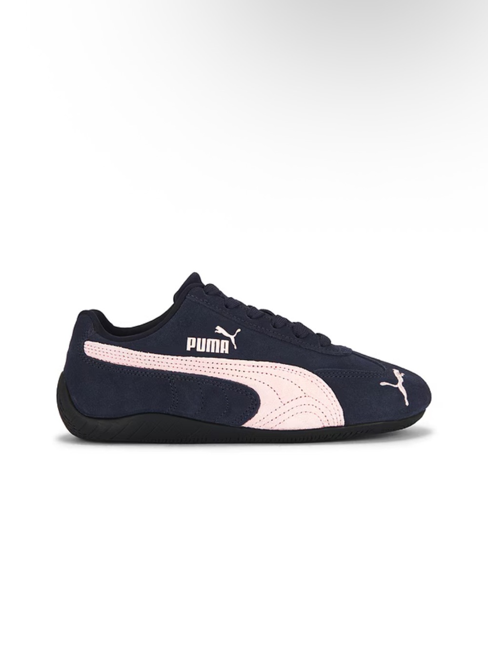 Puma Women’s Navy and White Speedcat Low-Top Trainers 8.5